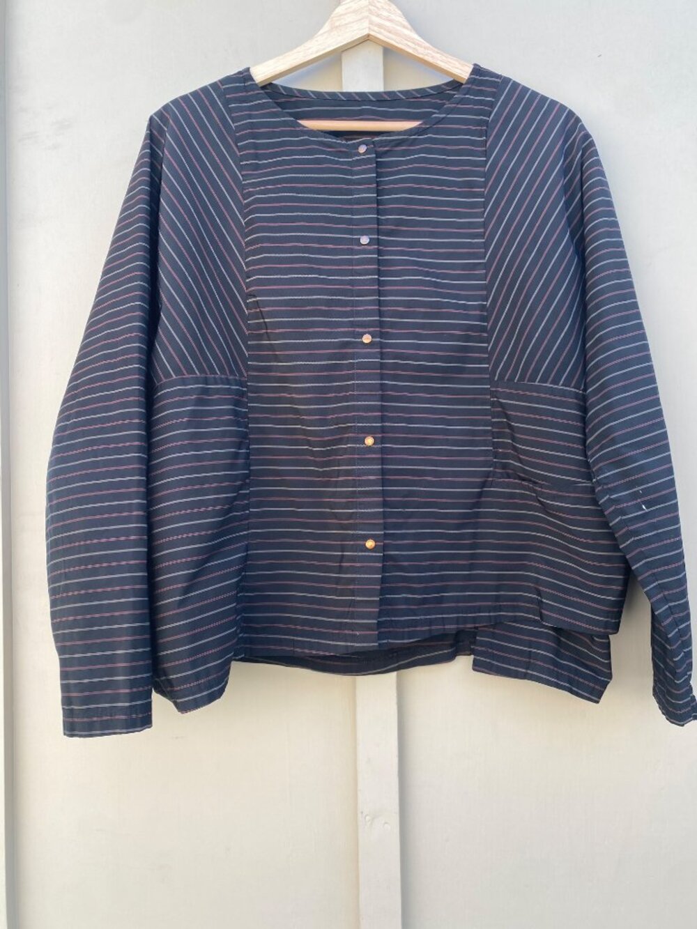 Babette San Francisco Striped Long Sleeve Blouse Top Lagenlook
